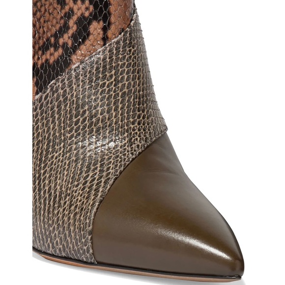 Isabel Marant Latts paneled snake-effect leather ankle boot - Picture 8 of 9